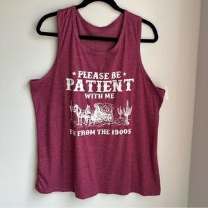 Women's Sleeveless Graphic Tank - Size 1XL